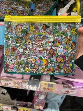 Tokidoki x Hawaii Clear Zip Pouch - Cute rainbow aloha theme